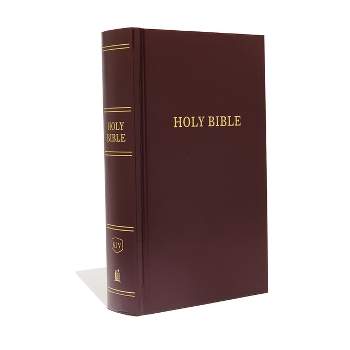 KJV, Pew Bible, Large Print, Hardcover, Burgundy, Red Letter Edition - by  Thomas Nelson
