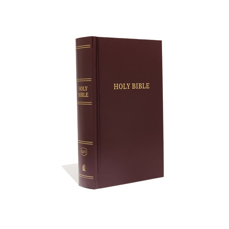KJV, Pew Bible, Large Print, Hardcover, Burgundy, Red Letter Edition - by  Thomas Nelson, 1 of 2