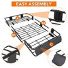 Rooftop Cargo Basket 64" x 39" Steel Universal Roof Rack Basket with Cargo Carrier Bag for Vehicle(5.3x 3.3FT) - image 4 of 4