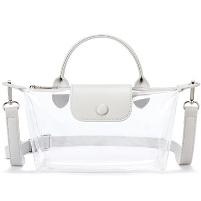 Clear Crossbody Bag - Stadium Approved TPU Purse For Concerts & Sports Events