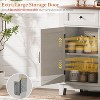 53.5" Farmhouse Buffet Cabinet with Storage, with 3 Drawer, Reversible Wine Rack, Adjustable Shelf, for Dining Room, Kitchen, Living Room - 3 of 4