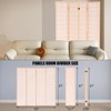 Wooden Room Divider Wall 3 Panel with Holes,5.6FT Tall Room Divider with Shelves,Folding Privacy Screens 67 in for Room Separation Home Office Bedroom - 4 of 4