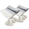 NicBex 50x60" Cotton Throw Blanket,Soft Bed Blanket with Tassels for Bedroom,2 Pack - 2 of 4