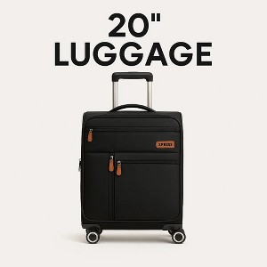 NEW YORK XPRESS XJ-1901 Softside Spinner Luggage – Lightweight, Durable & Sleek Travel Companion (20" 26" 30") - 1 of 4