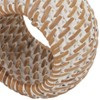 Saro Lifestyle Rustic Napkin Rings With Woven Rattan Design - 4 of 4