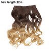 Unique Bargains Women's Halloween Big Wavy Hair Extensions High Temperature Fiber Gradient Gold Tone 1 Pc - 3 of 3