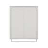 Chery Life 23.62" Two-door Wall Cabinet with Two-tier Enclosed Storage, an Open Shelf, Towel Rack, for Living Room Bathroom Dining Room - 4 of 4