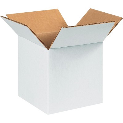 COASTWIDE 6 x 6 x 6 Shipping Boxes 32 ECT White 060606W