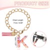 Unique Bargains Epoxy Resin Colorful Glittery Tassel Sports Water Bottle Accessories Letter Charm 1 Pc - 2 of 4