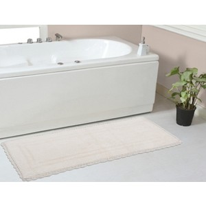 Casual Elegence Collection Cotton Reversible Tufted Bath Rug - Home Weavers - 1 of 4