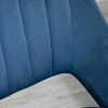 GlasFlength Task and Office Chairs Armless Office Chair Ergonomic Rolling Computer Desk Chair Work Chair for Office, Blue, 19.25"*23.5"*35.75" - 3 of 4