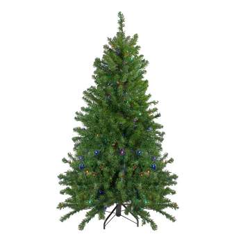 Northlight 5' Prelit Artificial Christmas Tree LED Canadian Pine - Multicolor Lights