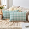 REGALWOVEN Plaid Decorative Check Soft Throw Pillow Covers  2 Pcs - 2 of 4