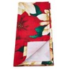Saro Lifestyle Poinsettia Design Table Napkins (Set of 12), 20", Multicolored - 2 of 4
