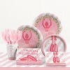 48ct Ballet Birthday Napkins Pink: Creative Converting, Square Paper Lunch Napkins, Typography Pattern, 6.5" - image 3 of 3