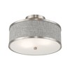 Livex Lighting Park Ridge 2 - Light Semi-Flush Mount in  Brushed Nickel - 4 of 4