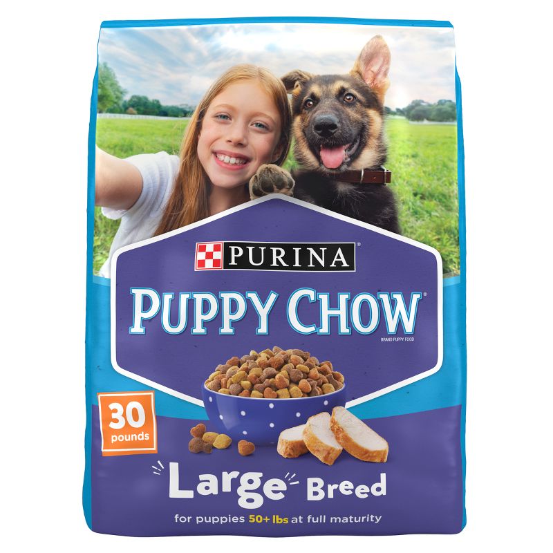 Dog Chow Large Breed Dry Dog Food with Chicken Flavor - 30lbs, 1 of 8