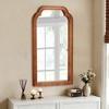 KTMBDW Solid Wood Framed Vanity Rounded Corner Bathroom Mirrors for Over Sink Wall, 30x20 Inch Large Mirror, for Restroom - 2 of 4