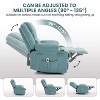 Heated Massage Nursery Glider Recliner with Cup Holder - Manual Reclinable Rocking Chair for Adults, Living Room & Bedroom - 3 of 4