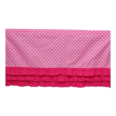 Bacati - MixNMatch Pink Frills on Bottom Crib/Toddler ruffles/skirt
