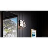 Urban Ambiance Luxury Vintage Wall Sconce 9.125''H x 6''W,  Brushed Nickel Finish,  Lithgow Collection, UHP4180 - 3 of 4