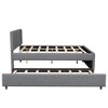 NicBex Twin Size Wooden Upholstered Daybed, Modern Sofa Bed Frame with 2 Drawers and Slat Support for Living Room, Bedroom - 4 of 4