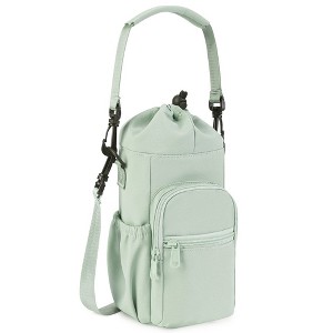 BABYYER Large Capacity Portable Water Bottle Bag 32oz 40oz Insulated Water Bottle Carrier Sling Bag with Strap and Phone Pocket - 1 of 4