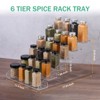 Unique Bargains Clear Acrylic Spice Rack Organizer for Kitchen Countertop Cabinet - 2 of 4