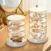 HTUTWOO Clear Rotable Box,5-Layer Jewelry Storage Box With Lid, Easy Classify Storage by Layer Box for Beauty Supplies Earrings Necklaces Bracelets - 4 of 4