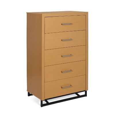 NicBex 48.15"H Modern Metal Handles Dresser for Bedroom with 5 Drawers