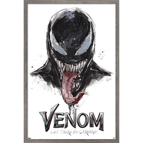 Trends International Marvel Venom: Let There be Carnage - Illustration with Tongue Framed Wall Poster Prints - image 1 of 4