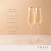 Twine Rose Wine Glasses Set, Gold Rimmed, Set of 2 - 2 of 4