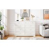VYNXARIA Bedroom dresser, 9 drawer long dresser with antique handles, wood chest of drawers for kids room, living room, entry and hallway - 4 of 4