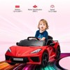Jojoka 12V Kids Ride on Car Licensed Corvette Battery Powered Sports Car w/ Remote Control,Visual Dashboard,LED Lights,Music - 2 of 4