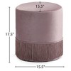 Meridian Furniture,Teddy Velvet Ottoman/Stool - 3 of 4