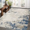 Gray-2*6 feet  Modern Abstract Living Room Rug Machine Washable Soft Carpet Non Slip Non Shedding Ultra Thin Pet Friendly Soft Indoor Foldable Floor - 2 of 4