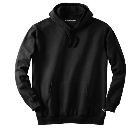 Kingsize Men's Big & Tall Ks Sport Wicking Fleece Hoodie - Big - 4xl, Black  : Target