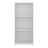 Okak Modern Bookshelf, Freestanding Display Case with 3 Tiers, Storage Organizer for Living Room, Office, Bedroom, White - 2 of 4
