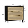 SKRAN Rattan and Rope Woven Storage Cabinets with Multiple Drawers for Bedroom, Living Room, Dining Room, and Hallways - 3 of 4