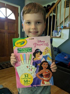 Disney Princess Giant Coloring Book & 24 Crayola Crayons