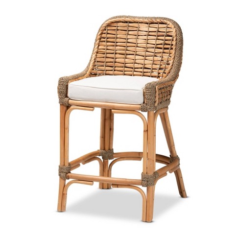 Bar stools discount with wicker seats