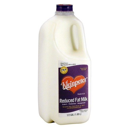 Kleinpeter Reduced Fat Milk - 0.5gal : Target