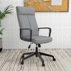 LeisureMod Ergonomic Office Chair High-Back Adjustable Height Swivel and Tilt with Double Wheel Casters Aiaria Collection - 2 of 4