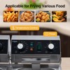 COZONY 3600W Commercial Deep Fryer, Stainless Steel Double Basket Countertop Frying Machine with Temperature Control - 2 of 4