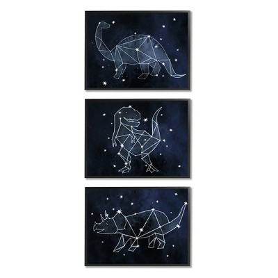 Stupell Industries Night Sky Dinosaur Constellations Outer Space