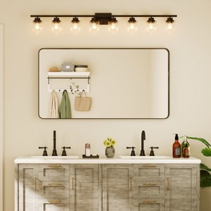 Wall-Mounted Mirror Rectangle Bathroom Vanity Mirrors Framed Mirrors Aluminum Framed Bathroom Mirror - 1 of 4