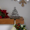 Northlight We Wish You a Merry Christmas Tree Stocking Holder - 6.25" - 3 of 4