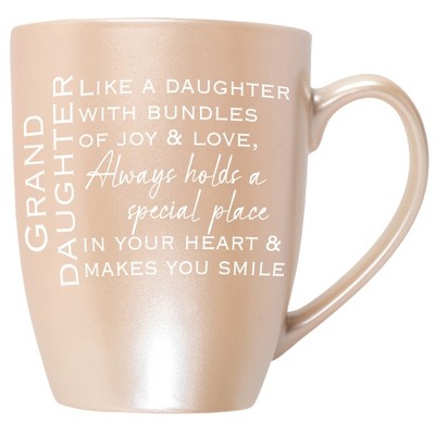 Granddaughter: Like A Daughter With Bundles Of Joy & Love Precious Pearl 10 ounce New Bone China Coffee Cup Mug
