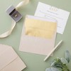 Best Paper Greetings 50 Pack Blush Pink Envelopes 5x7 with Bronze Lining, A7 Size for Wedding Invitations, Self-Adhesive Peel and Stick - 3 of 4