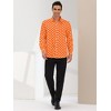 Lars Amadeus Men's Polka Dots Long Sleeves Dress Button Down Shirt - 3 of 4